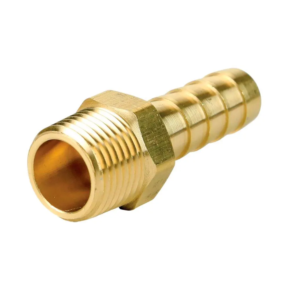 China Factory Pipe Fitting Water Meter Connector Rigid BSPT Hose Barb Adapter