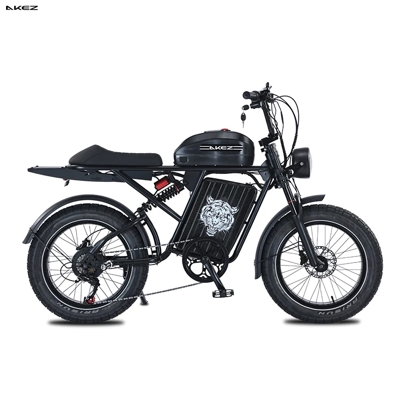 2024 Double Motor 48V Electric Dirt Bike 1500W 26AH Retro Electric Motorcycle Dual Battery Hydraulic Brake 45km/h for Adults