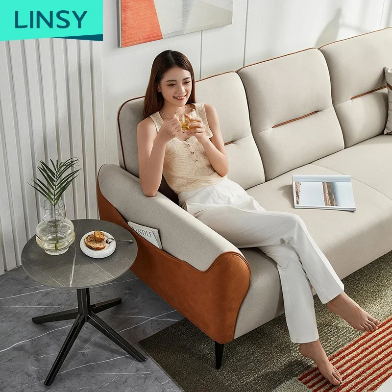 Linsy Living Room Sofa Set L Shape New Modern Fabric Sofa S188