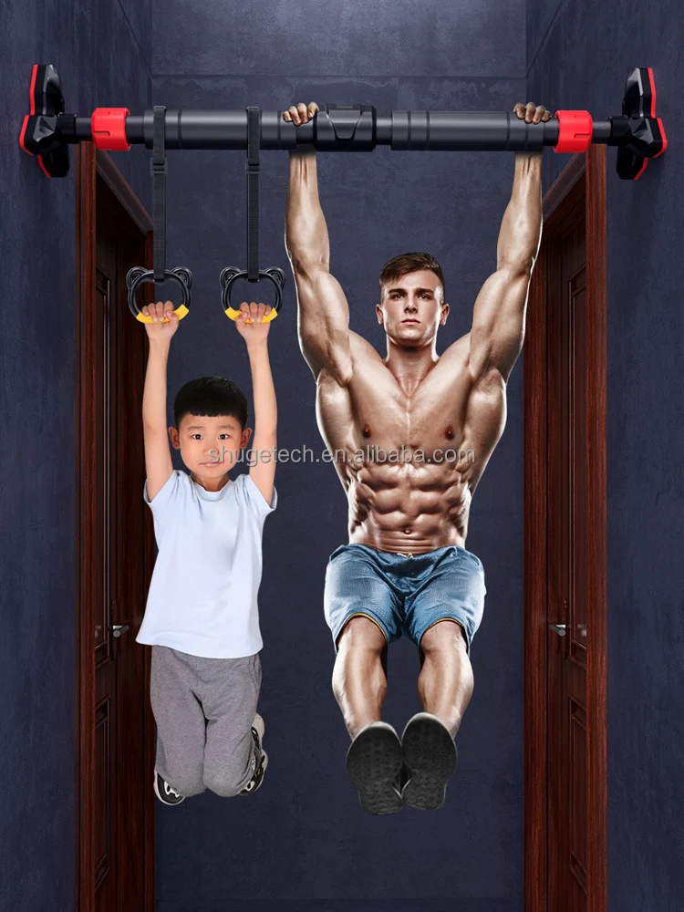 Factory  Multi-functional Adjustable  Pull Up Bar Home Door Portable Chin-Up  Wall Mounted  Pull Up Bar