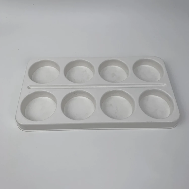 Durable Using 8 Wells Pp Paint Palette Acrylic Watercolor Paint Palette Kids