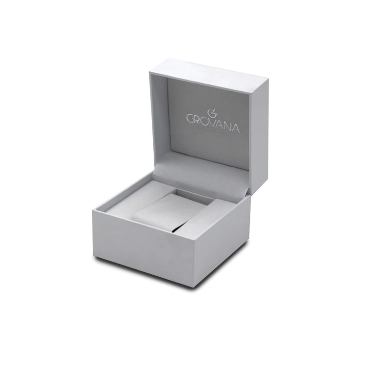 100% Factory Custom 1 Slot Simple Packing Cardboard Paper Gift Packaging Single Watch Box