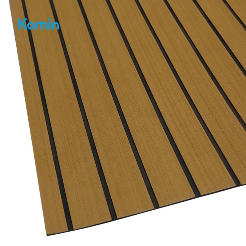 Komin Faux Teak EVA Foam Boat Flooring Light Brown Marine Decking