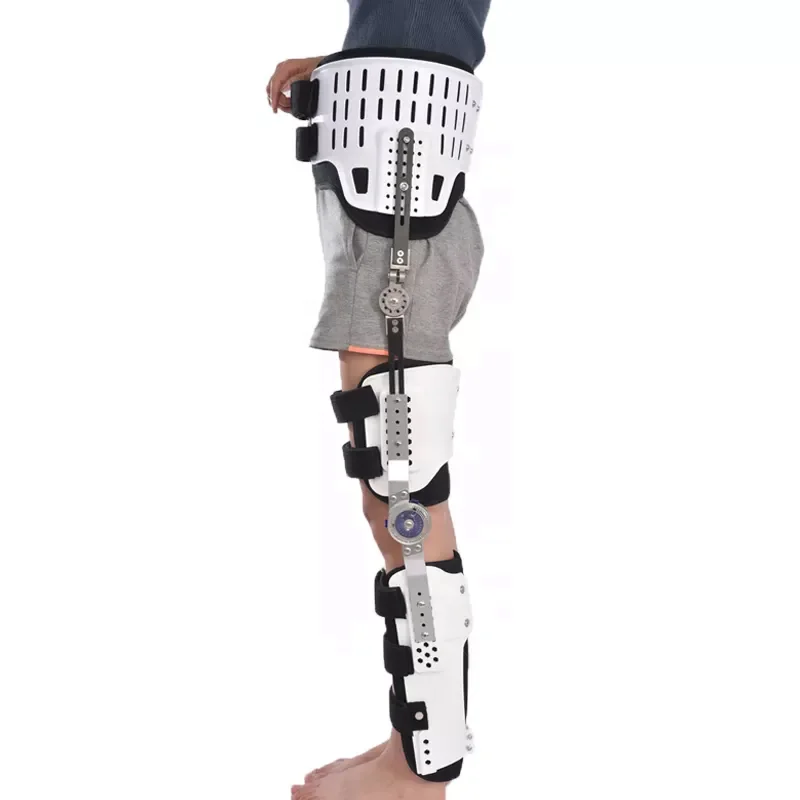 Hongan good price Durable Hip Knee Ankle Foot Orthosis Braces Thigh Knee Leg Ankle Fixed Limb Strap Joint Support Stabilizer