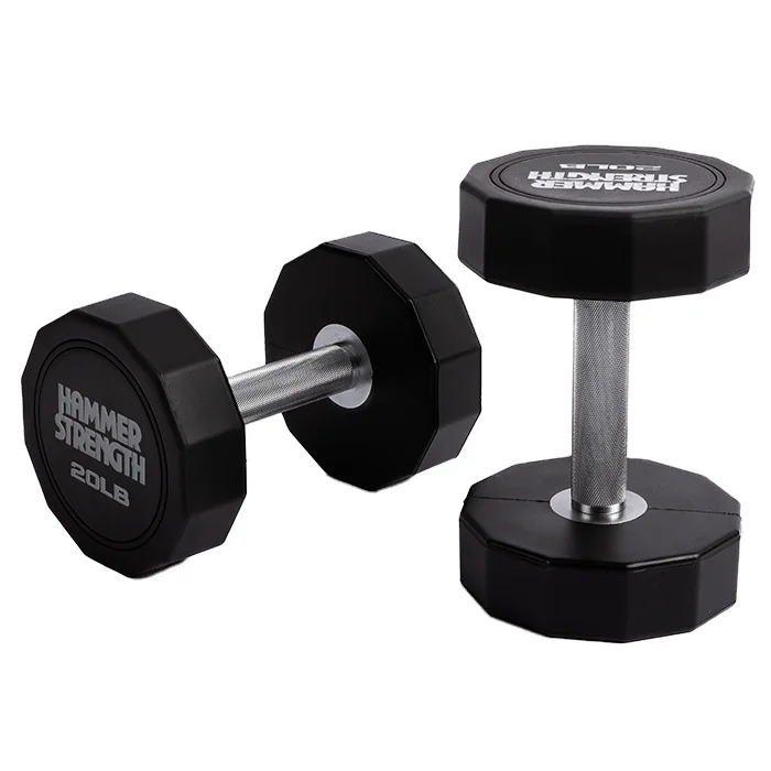 IRON BULL Factory Direct Selling Urethane Dumbbells Custom Logo Gym Round CPU Commercial Weight Dumbbell sets