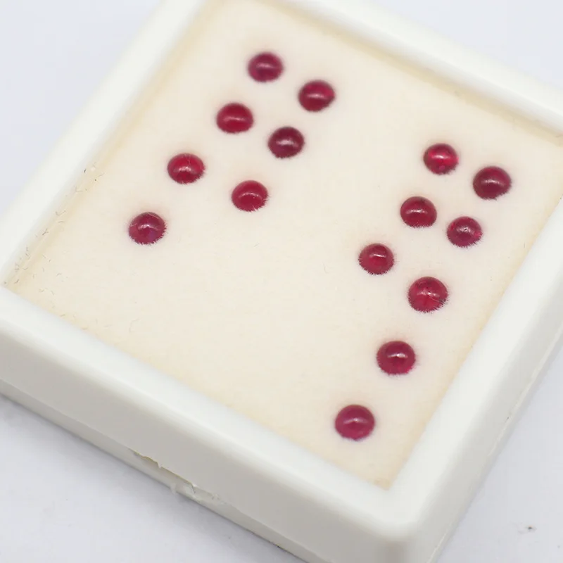 MEDBOO Fine Jewellery Manufacturer Myanmar Round Brilliant Cut Real Natural 2mm Ruby Gems Loose Gemstones For Jewelry Making