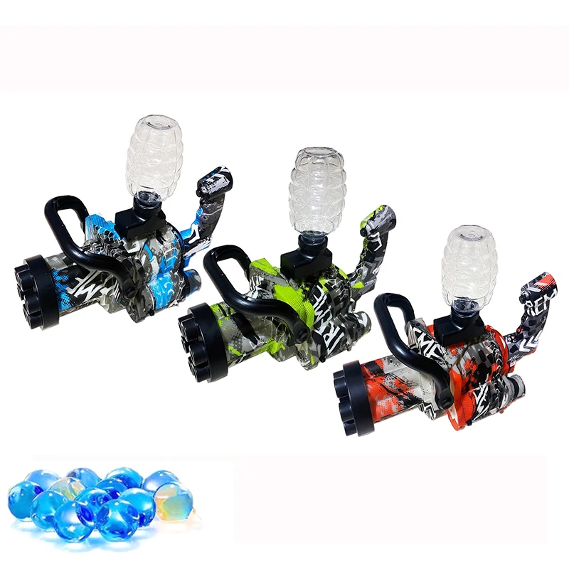 2022 Gatling Water Gel Beads Blaster Toy Guns Outdoor Shooting Games Toy Gel Water Ball Gun Bullet Gel Gun Electric For Fun
