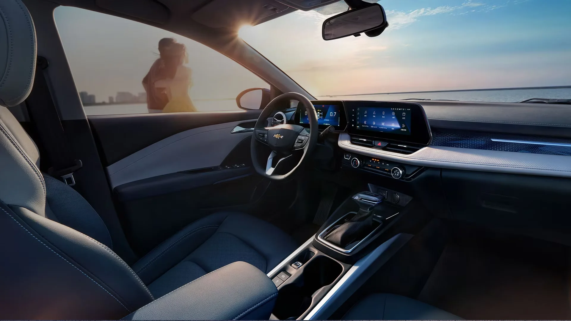 Новостные автомобили Chevralet Monza Cruze 2023 гибридные подержанные правосторонний автомобильная светодиодная камера электрический седан кожа темно
