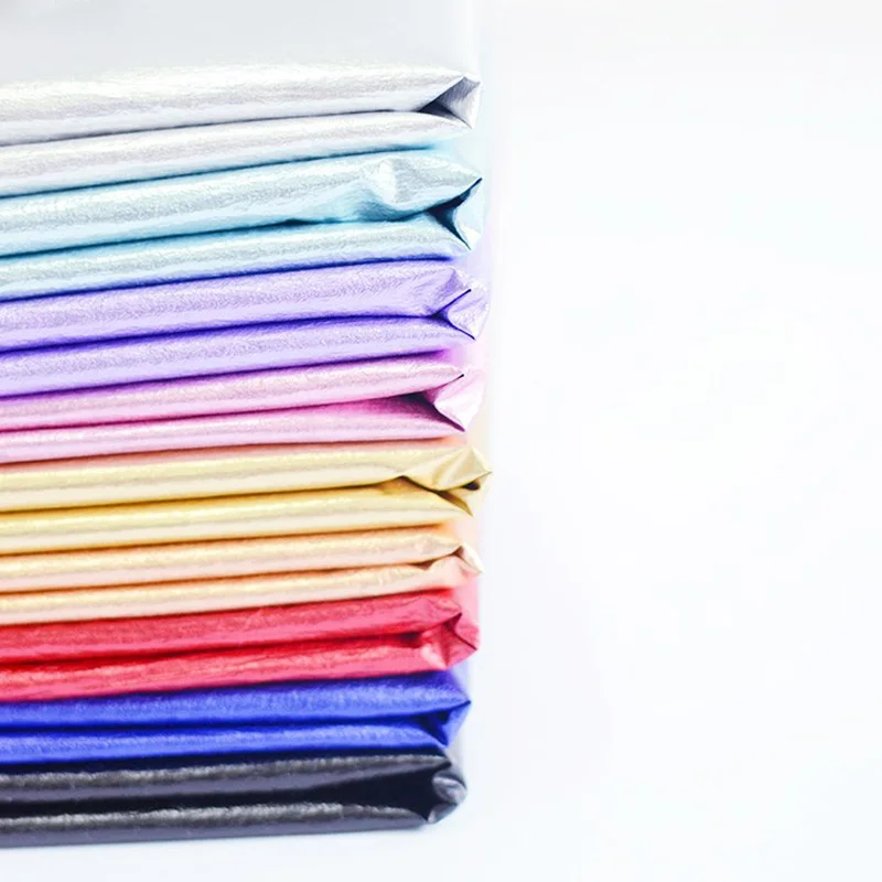 Light Weight Wind Proof 20D Silver Foil Crinkle Gilding Nylon Taffeta For Jacket Shell