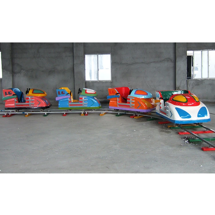 Kiddie trains electric track train amusement park rides electric train for children amusement sale
