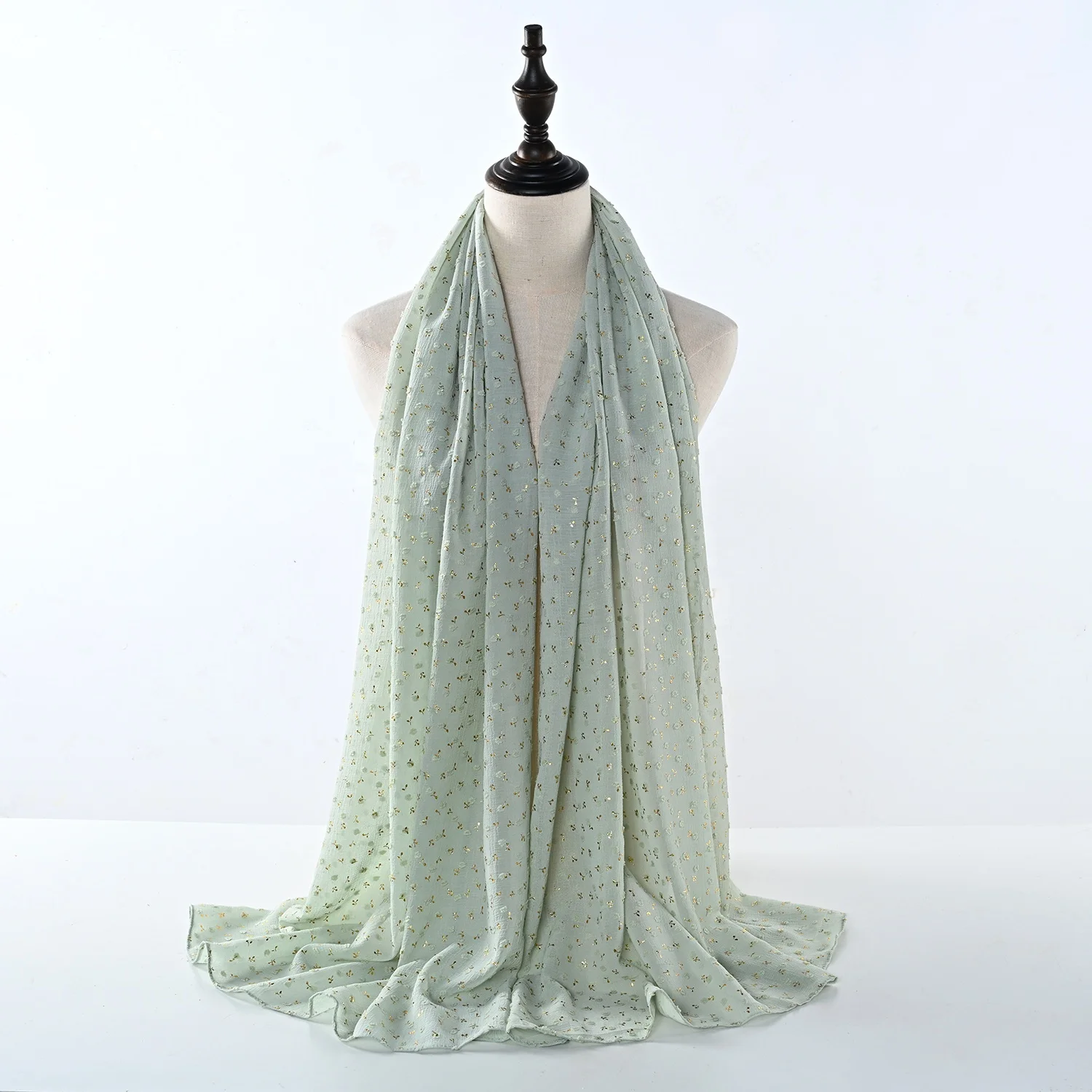 Classic Chiffon Shawl Mini Pleated Wholesale Malaysia Instant Women Chiffon Hijab