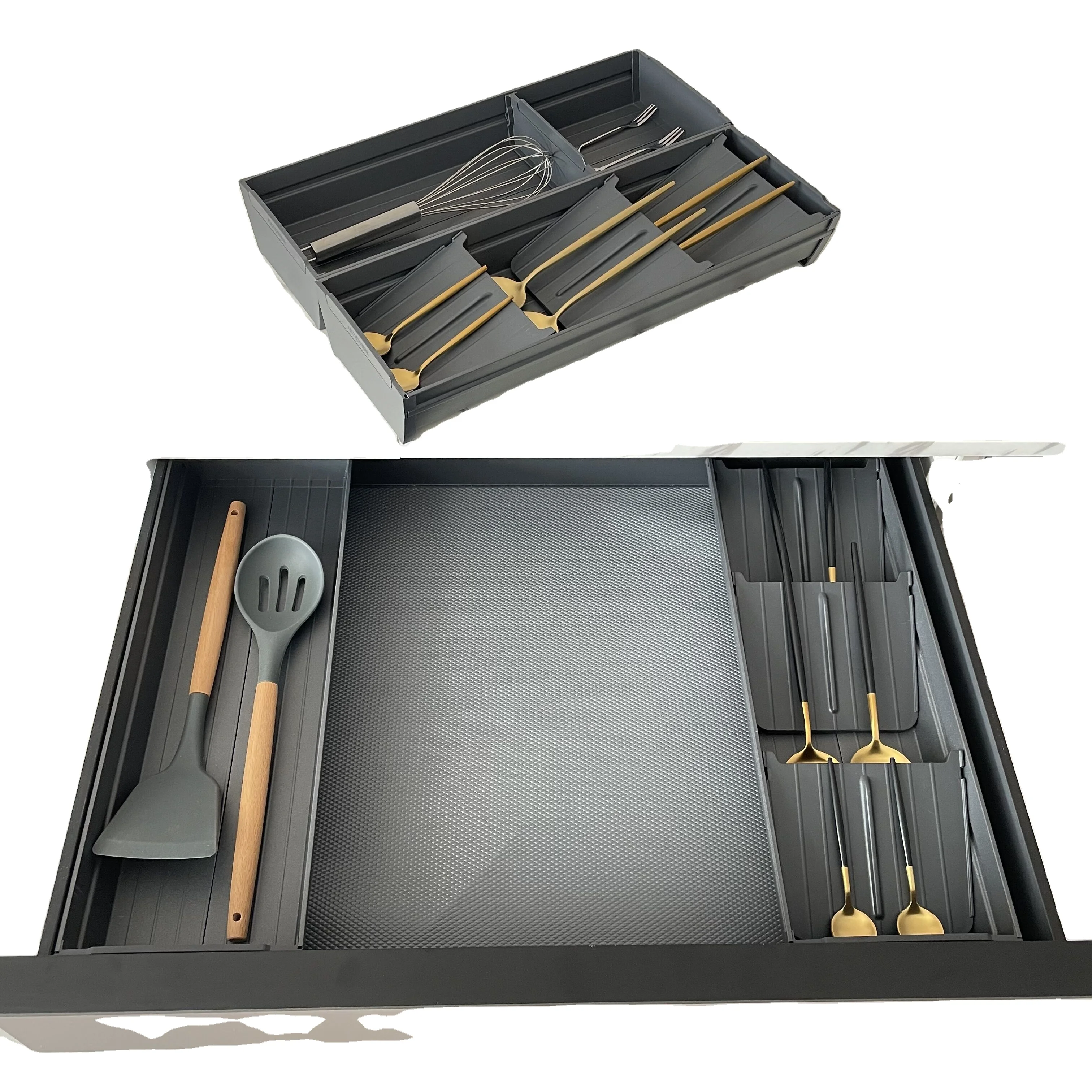 Goldmine Adjustable Flatware & Kitchen Utensils Drawer Organizer