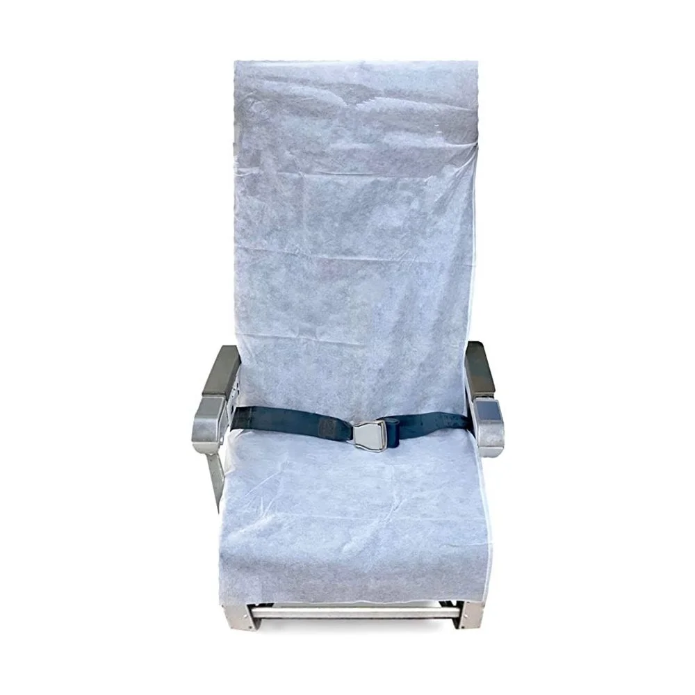 Набор многоразовых принадлежностей для путешествий, белые чехлы на сиденья самолета, одноразовые (2 шт.) и чехлы на подлокотники (4 шт.)