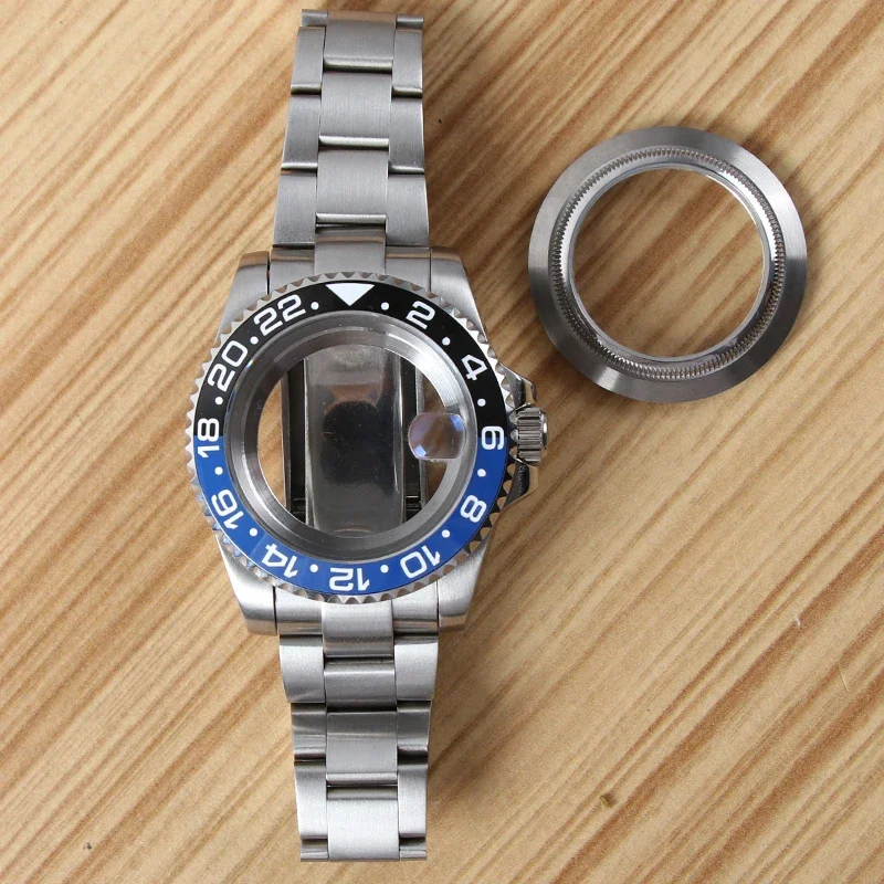 NH35 Watch Accessories Watch Case 40MM Stainless Steel Sapphire Waterproof For NH35 NH34 Automatic Movement Watch Mods Parts