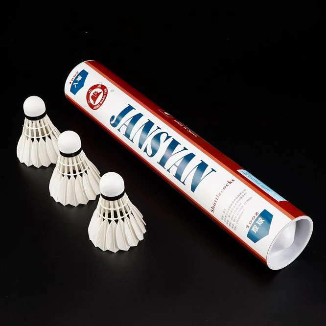 China zhejiang Factory Manufacture Shuttlecock Badminton 3in1 Shuttlecock Feather Shuttlecocks