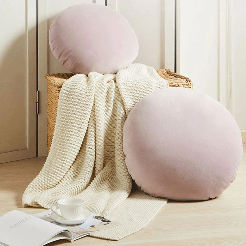 Manufacturers Direct Sales Soft Multi-Color Sofa 40*40Cm Round Sofa Pillow