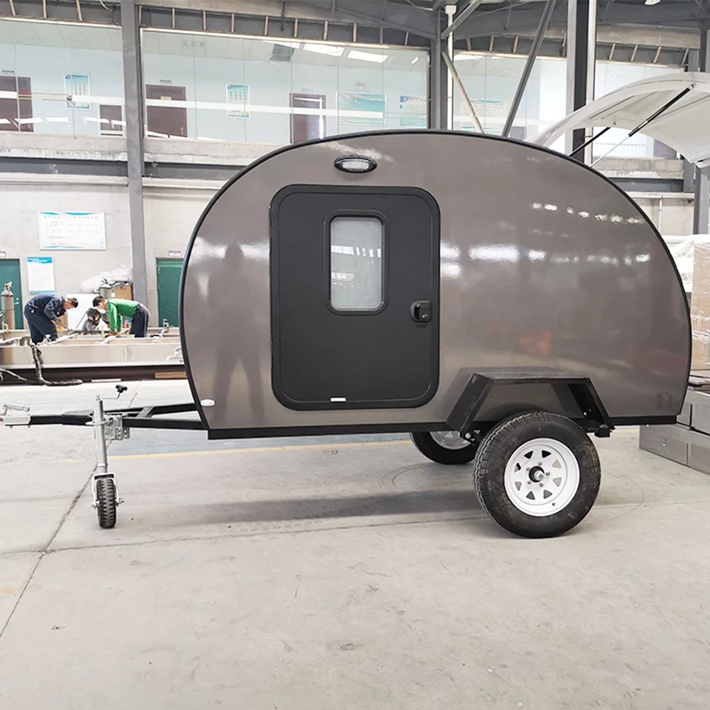 
Factory direct outlets Mini China Mobile Trailer Camper Transportable Teardrop Caravan 
