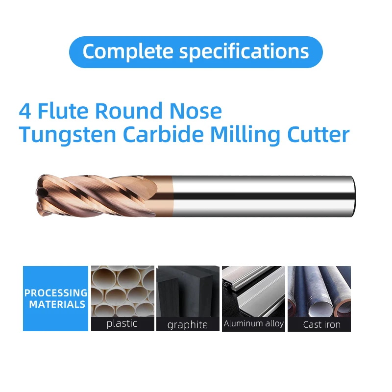 Carbide End Mill tungsten steel Milling Cutter Milling Cutter For Aluminum cutter End Mill Fresas CNC Cutting Tool