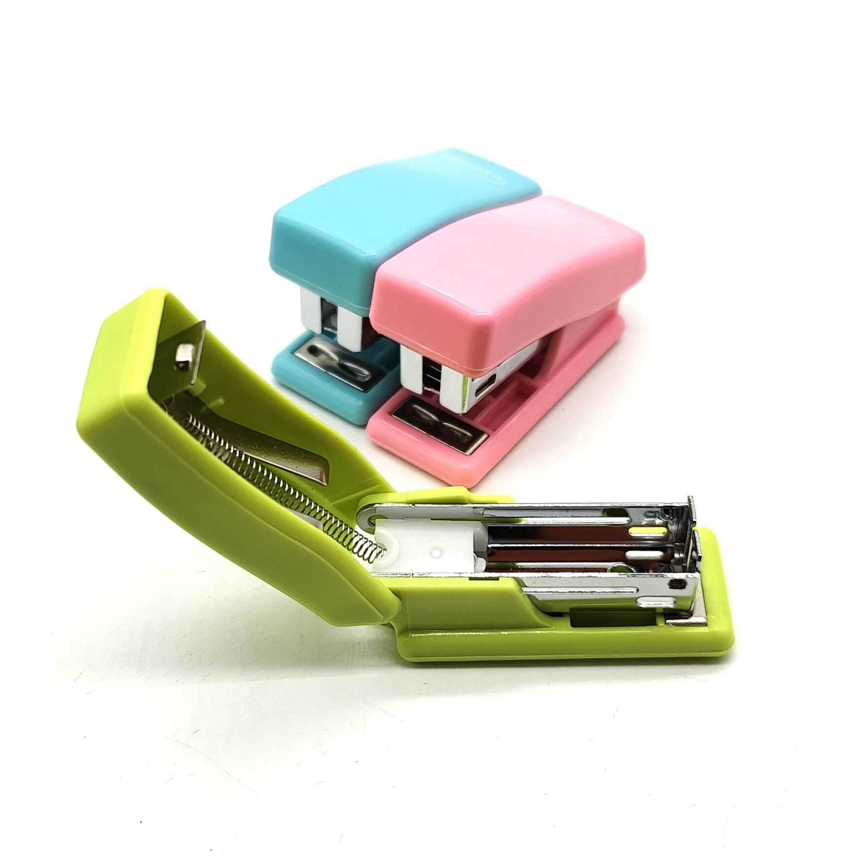 Mini portable colorful manual stapler office school Staplers for Side Border