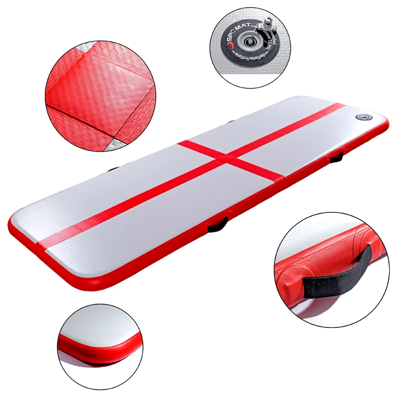 Eco Friendly OEM ODM Exercise Yoga Inflatable Gym Landing Folding Customized Airtrack Mattress Tumbling Mat For Gymnastics
