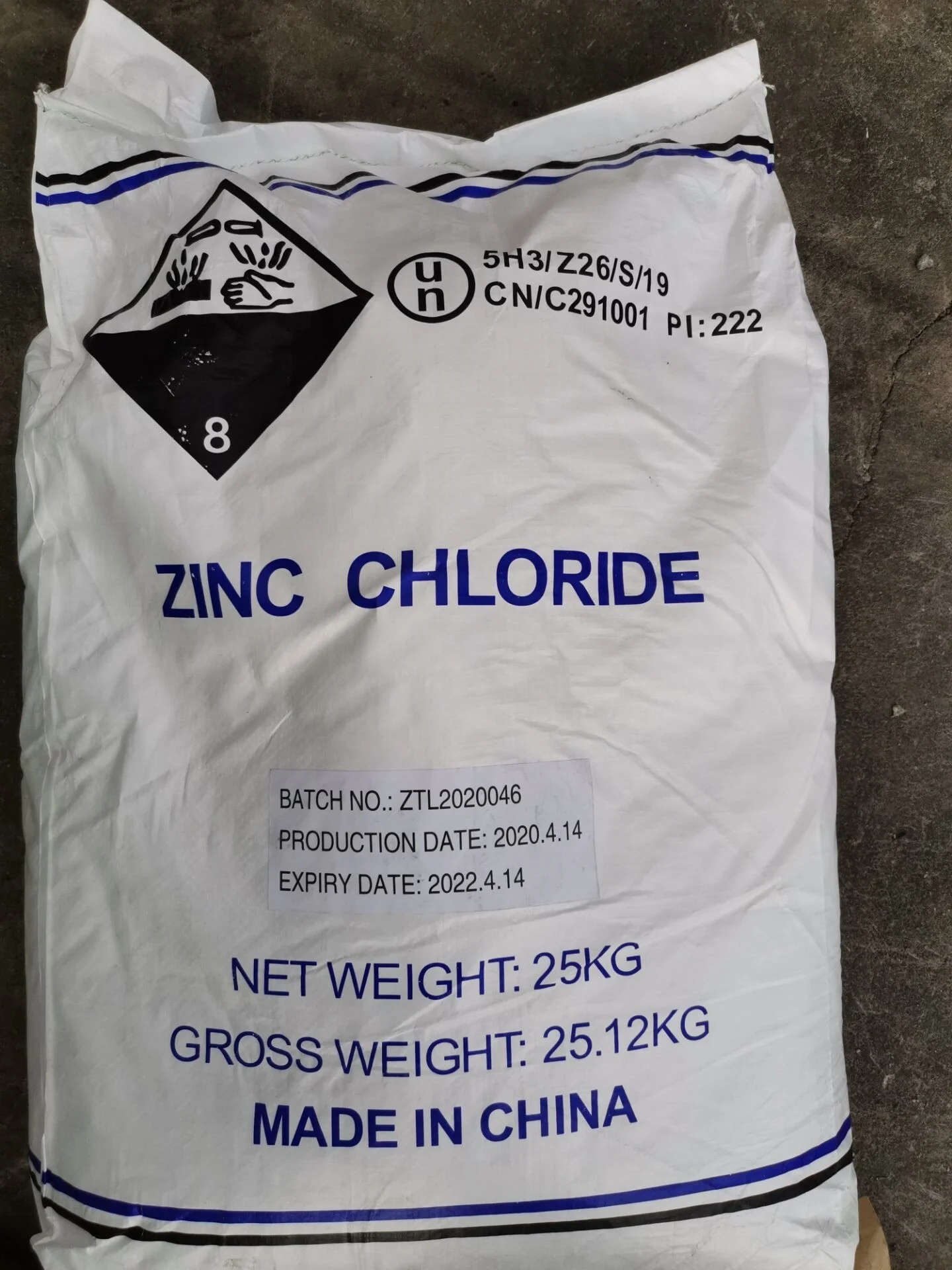 High Quality manufactory price zinc chloride 98% CAS 7646-85-7