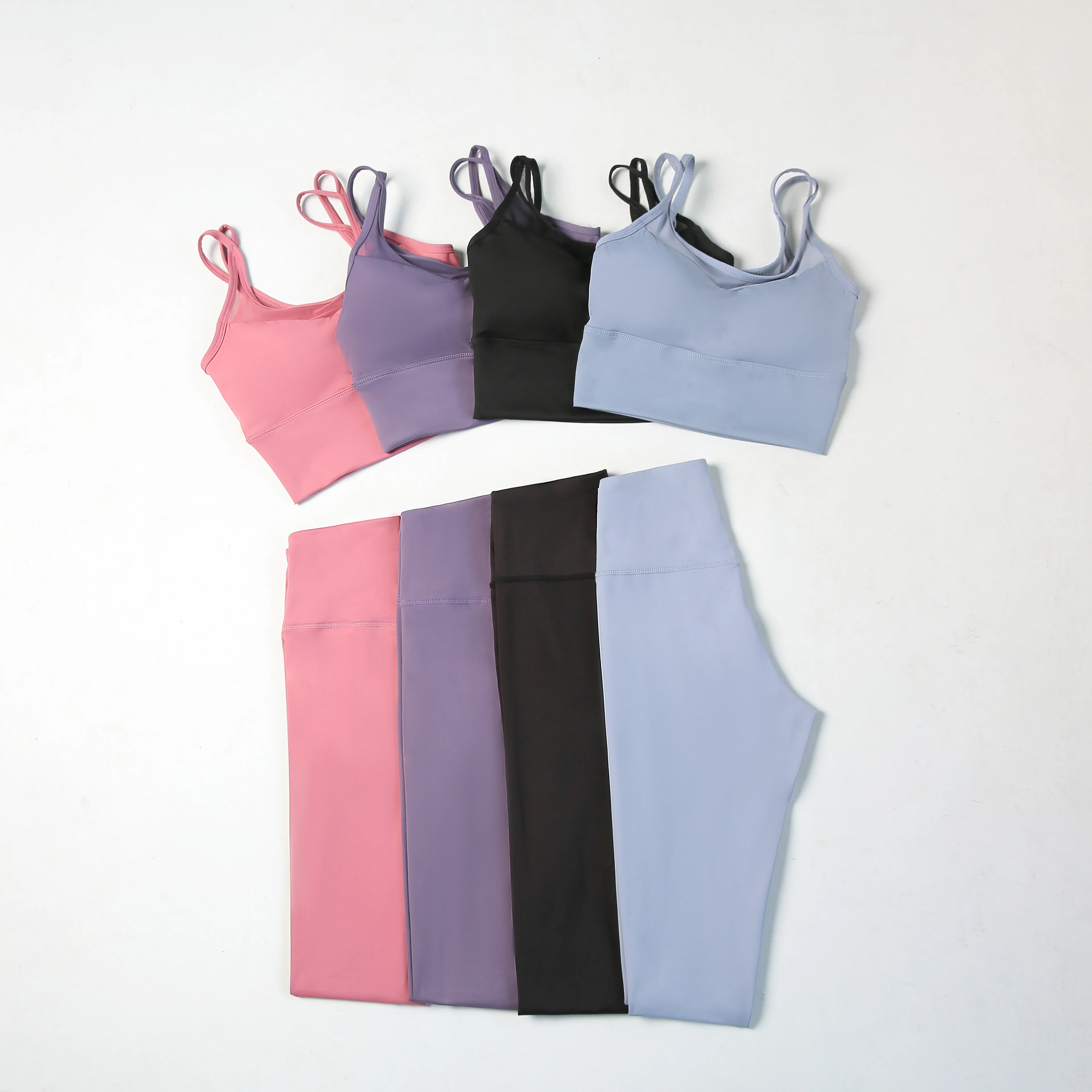 wholesale quick dry sport bra popular Women Seamless Activewear Fitness Gym Wear Sportswear Crop Top Yoga Set Leggings Set