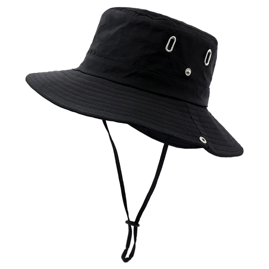Outdoor Sun Protection Safari Bonnie Sun CapCustom Waterproof Breathable Polyester Fishing Bucket Hat