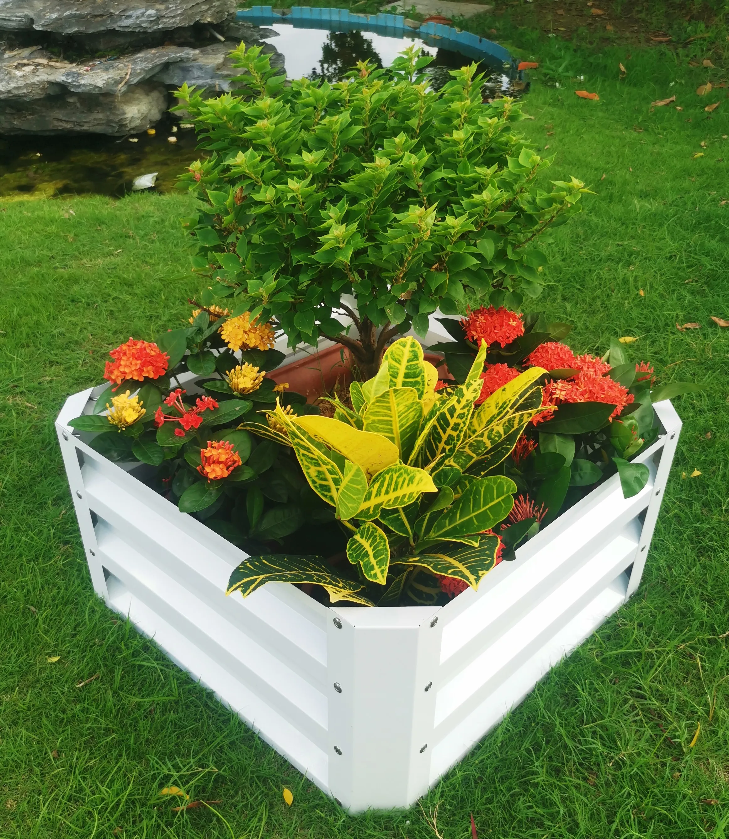 KD Steel Planter Box Metal Raised Garden Planting Beds Strong Vegetable Garden Bed