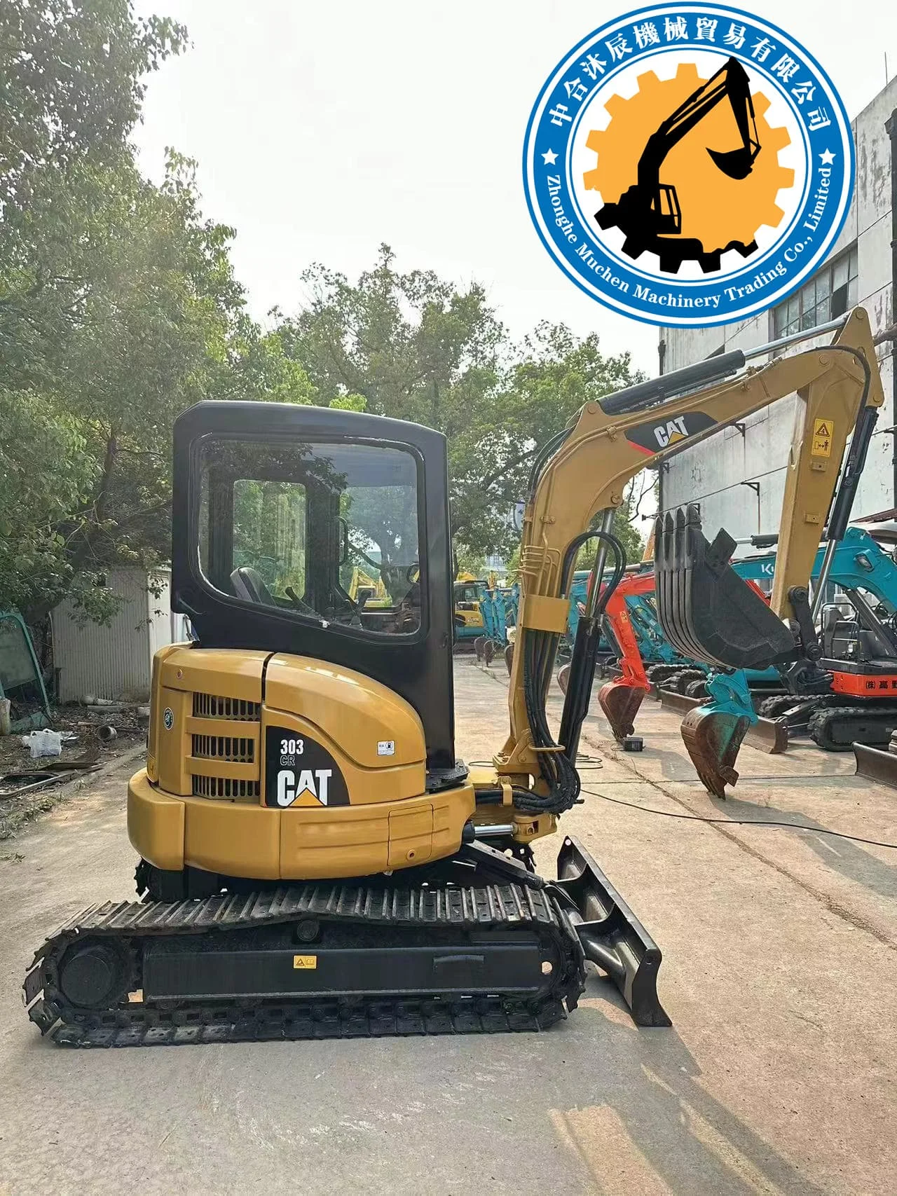 Сверхмощное оборудование гидравлические мини-экскаваторы б/у CAT 303CR 3-тонный гусеничный Подержанный станок