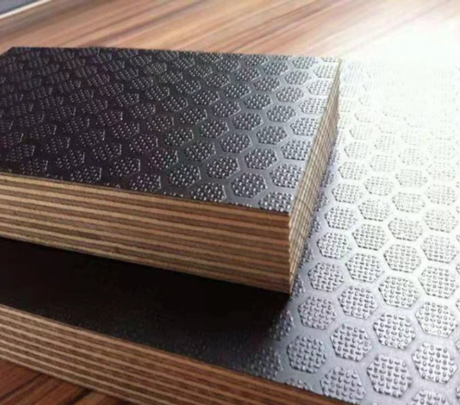 Anti-slip non slip plywood with rubber hexagon Flight case laminated plywood