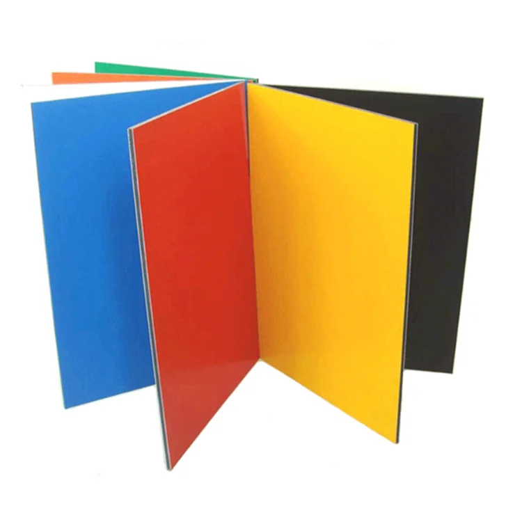 Yellow colored 4mm 30 si aluminum clad plastic panel