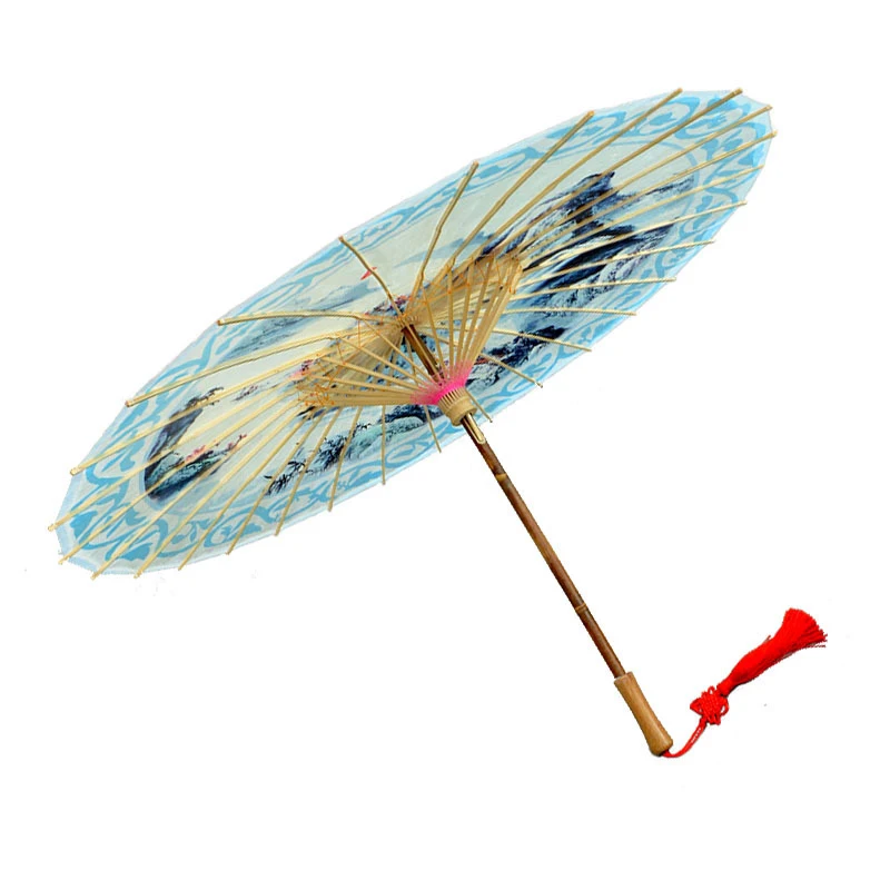 Wholesale Handmade DIY Painting Bamboo Chinese Umbrella Paper Decorative Parasols