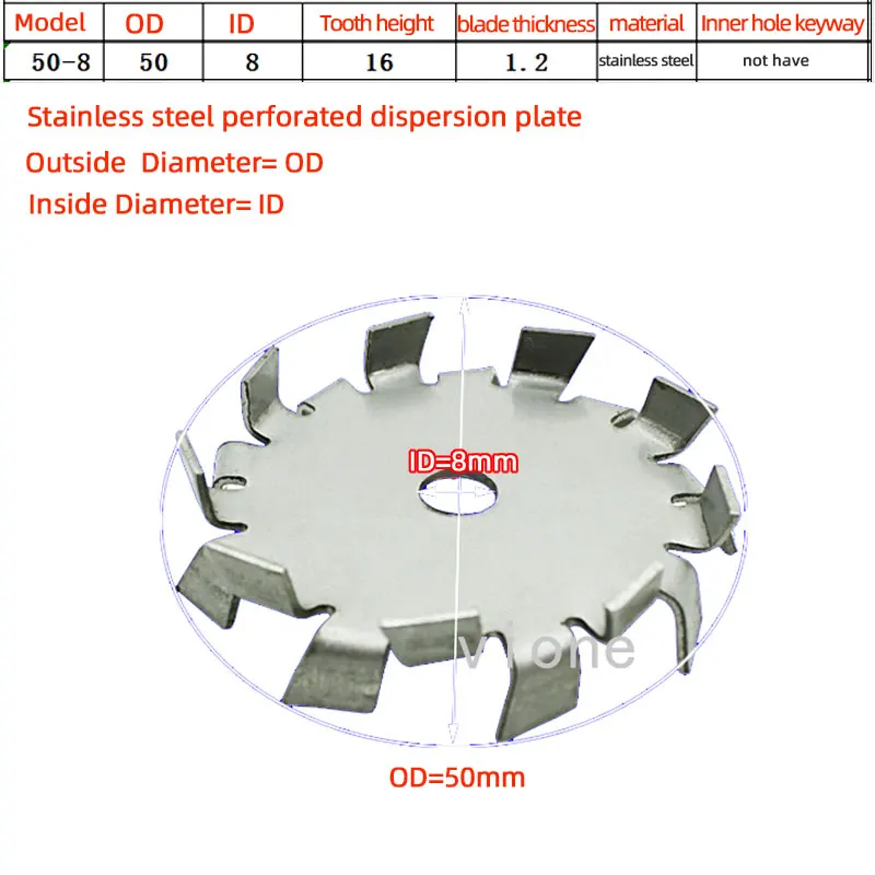 Stainless Steel Agitator Dispersion Disc,Agitator Parts Mixer Machine Paddle IBC Automatic Mixer Blades