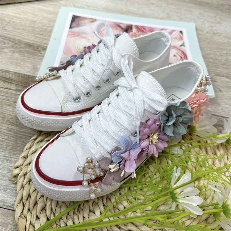 Custom Casual Men Breathable Rubber Sole Walking Style Vulcanize Shoes Canvas Trendy Shoes