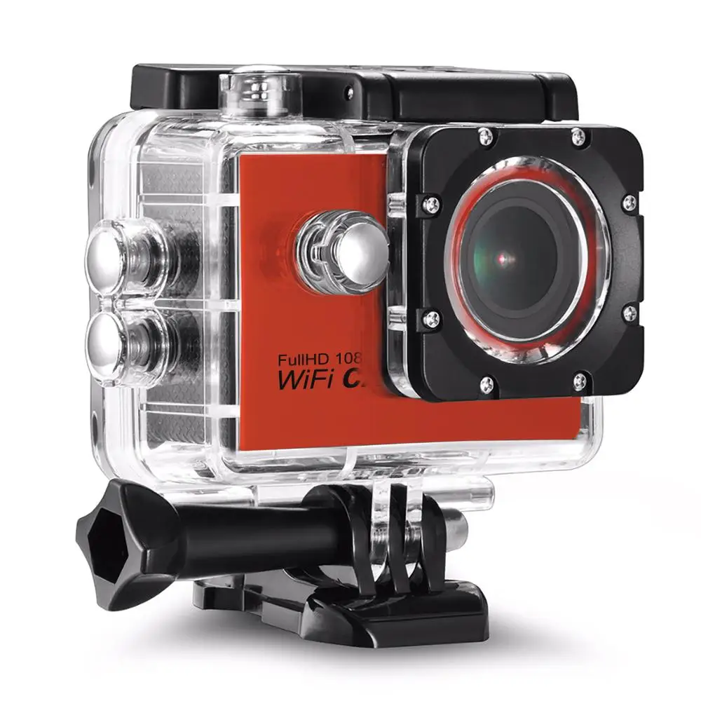 
Dual camera 30M waterproof wifi mini H8R 4K action camera with remote 