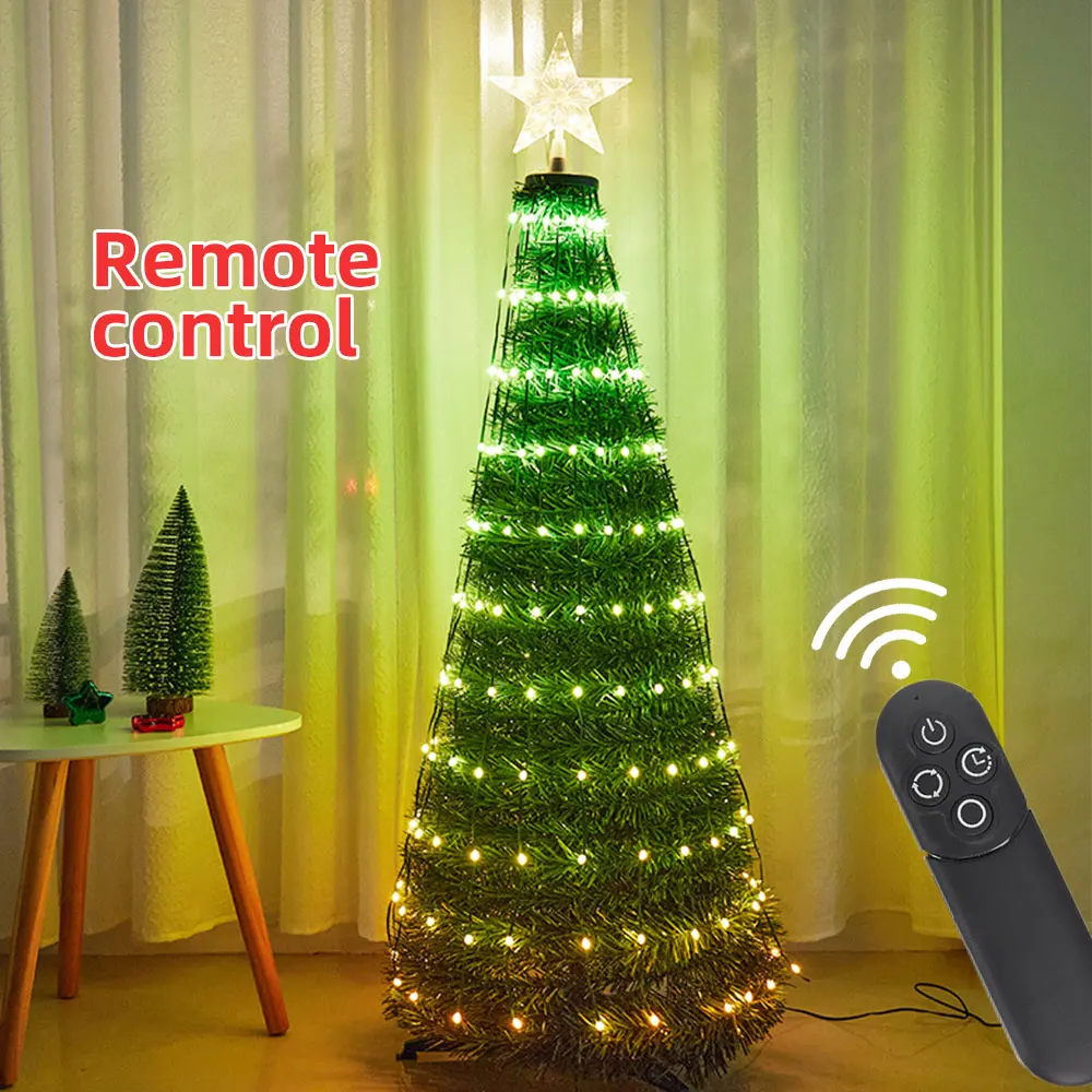 Holiday party lighting RGB ornaments artificial christmas tree lamp outdoor decoration