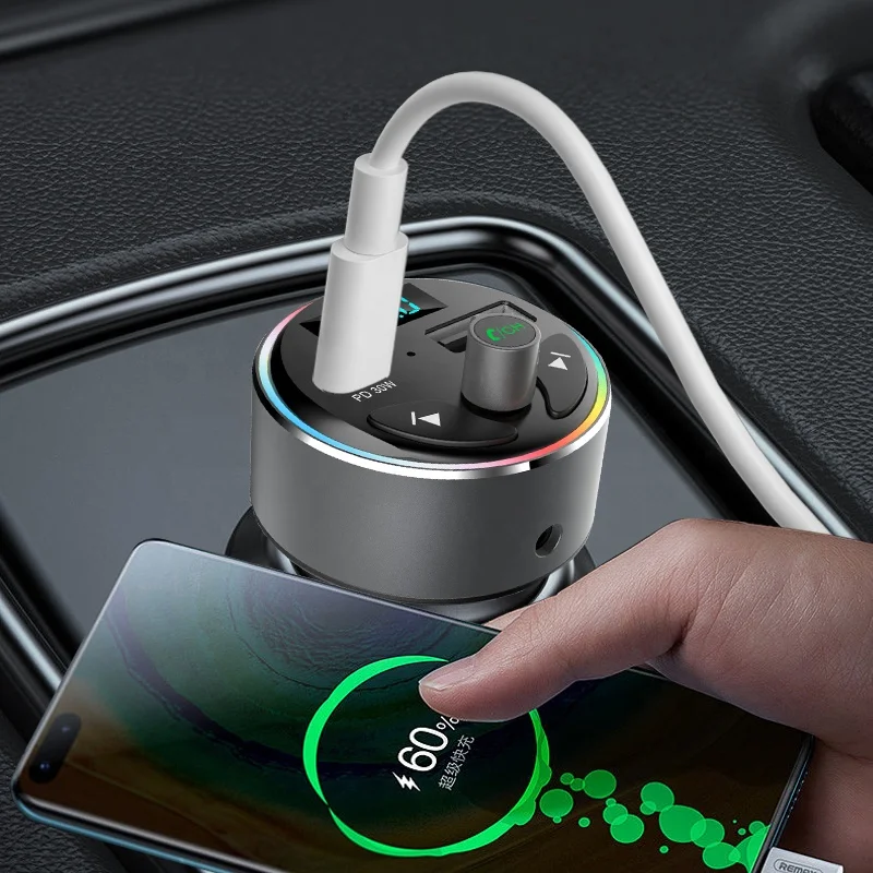Автомобильный MP3-плеер 2023 V5.0 30 Вт TYPE-C громкой связи