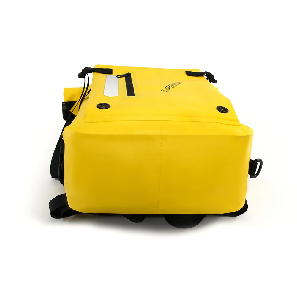 Yellow PVC Bicycle Pannier Backpack Sports Bicycle Tour Backpack Bike Bicycle Rear Bag Backpack Waterproof Phone Bag BSCI Unisex