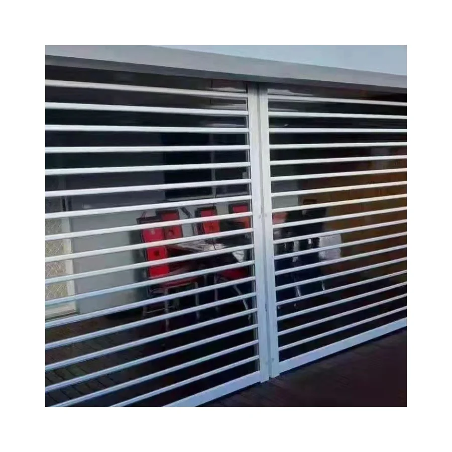 China Modern Design Interior Roll Rolling Roller Shutter Doors Polycarbonate PC Material Mall Commercial Shop Shopping Market