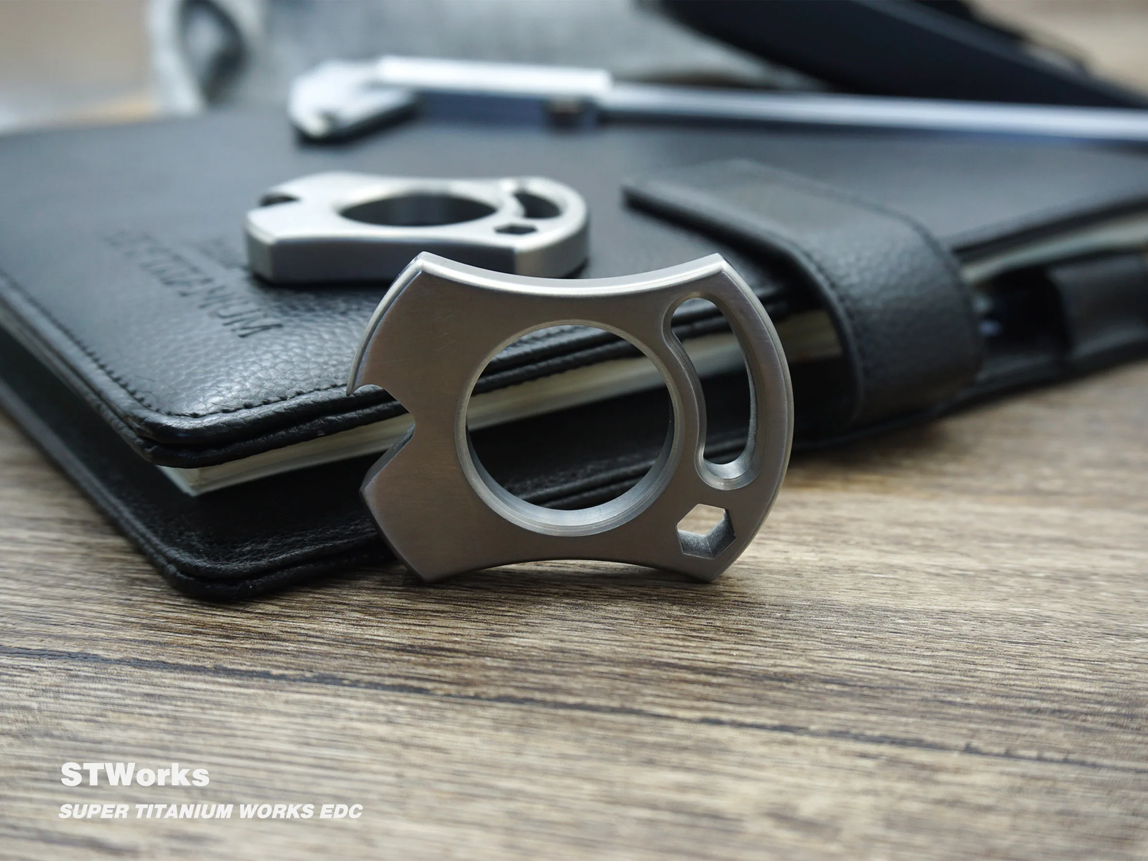 titanium edc CNC titanium alloy  edc tool custom logo
