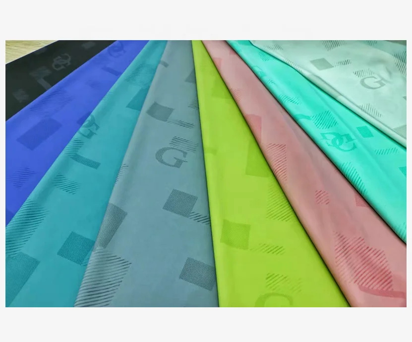 Hometextile stamping foiled printed Sportswear 75nylon 25polyester his dark materials surskit plush for Tshirt curtain brocade fabric