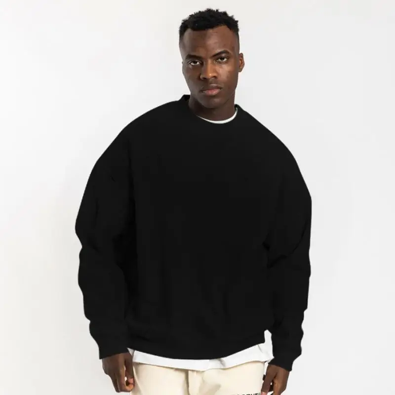 QYOURE Ecological Emboridery Embroidary Fabric Front Long Guangzhou Sweat-Shirt Heavy Duty Hi Quality Sweatshirt