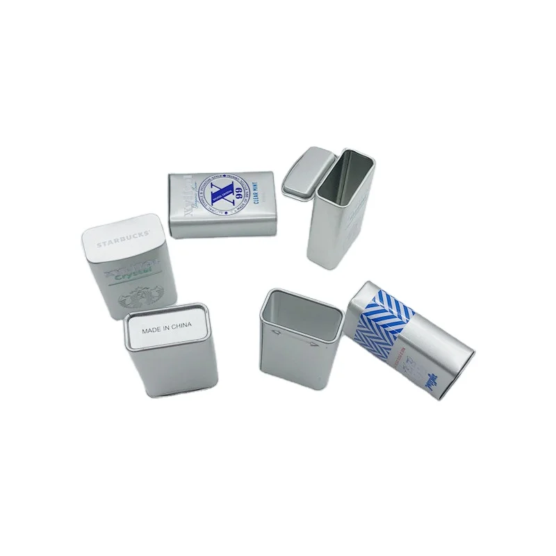 Cheap Price Iron Tin Metal Can Box Gum Mint Candy Tins With Hinge