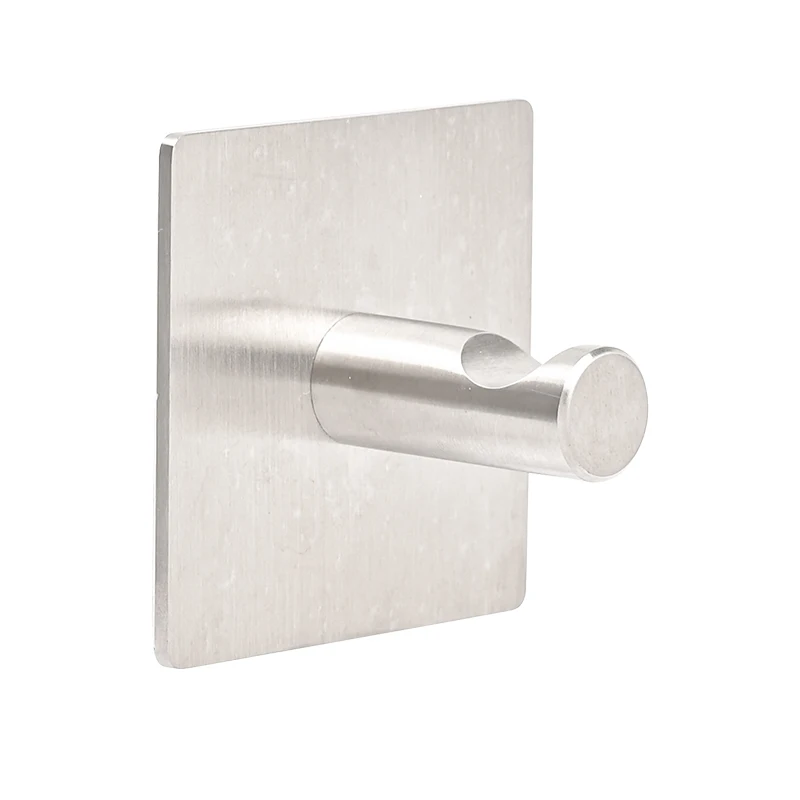 self-adhesive stainless steel multi-functional entry-way clothes hook hat hook