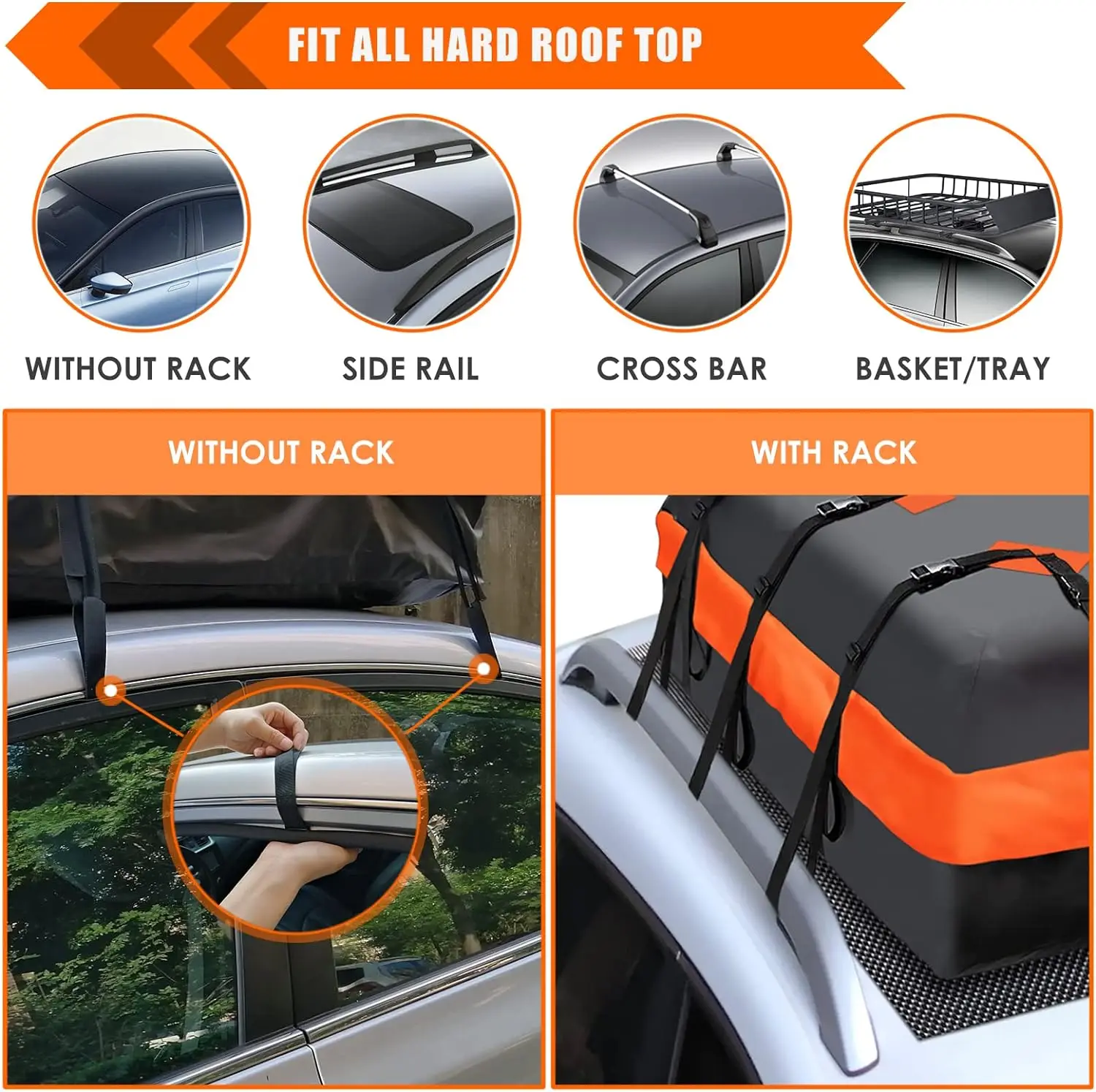 Custom BSCI factory Waterproof luggage Rooftop top Cargo Carrier Car Roof Bag