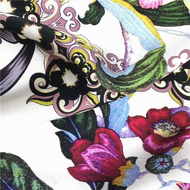 
Ombre silk satin fabric custom digital printed your designs fabric 