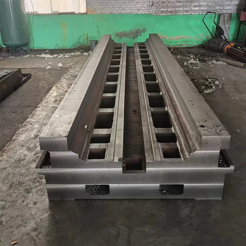 OEM Custom High Pressure Large Casting Resin Sand Cast Process Machine Tool Body Big Lathe Bed Casting