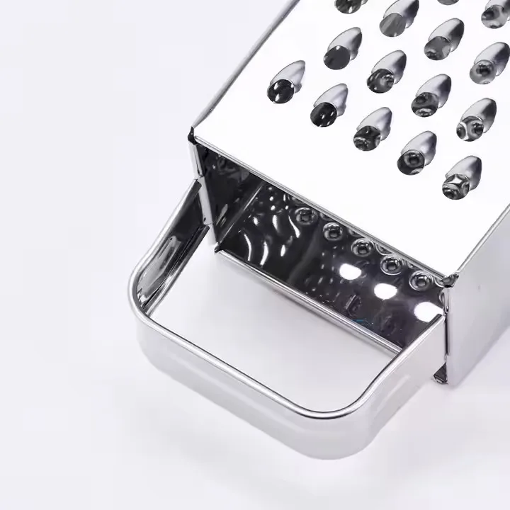Factory Kitchen Stainless Steel Ginger Grater 4 Sides Vegetable Fruit Grater Professional Box Grater for Cheese and Carrot