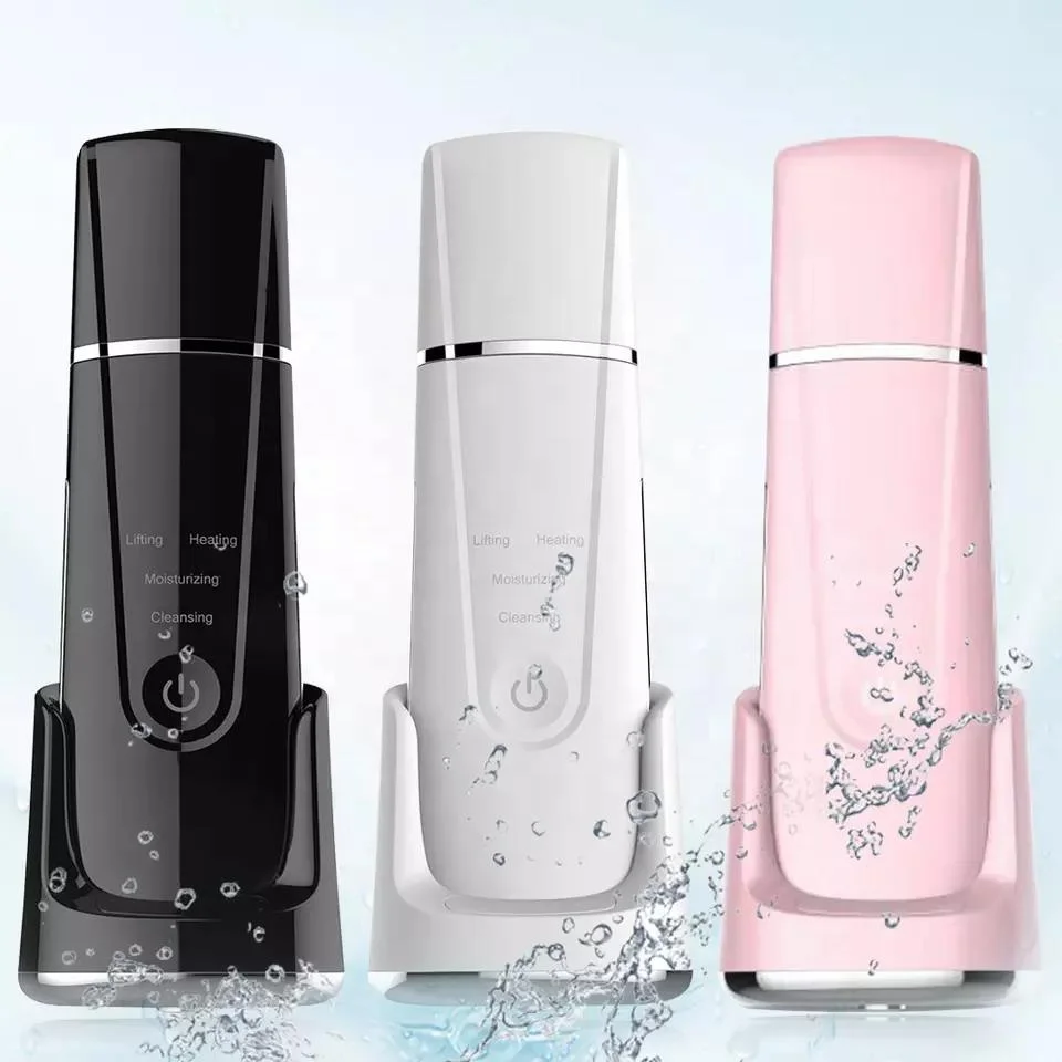 Ultrasonic Skin Scrubber Deep Face Cleaning Machine Peeling Shovel Facial Pore Cleaner Face Skin Scrubber Lift Machine