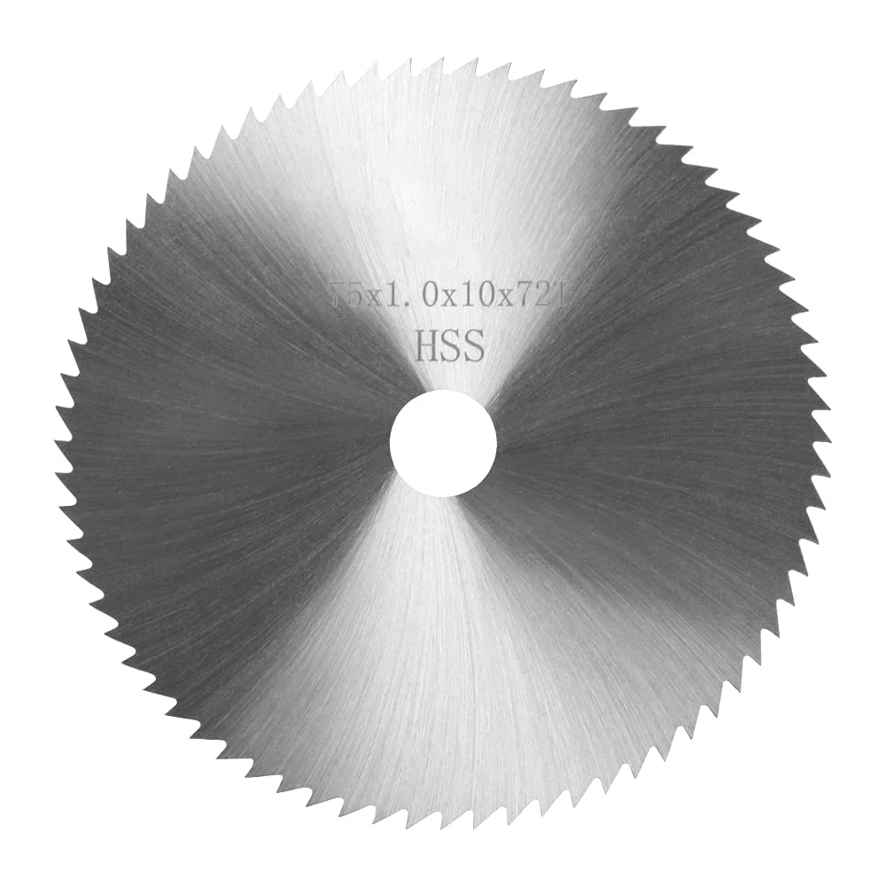 Zhongzuan OEM/ODM 76x1x10mm 72 Tooth HSS Circular Saw Blade for Cutting Metal Alloy Steel Copper
